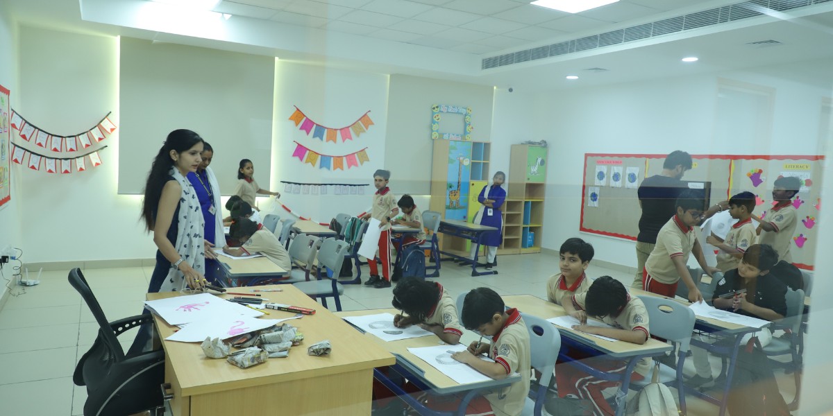 AES ghaziabad teacher and students activities