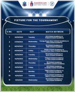 Date of teams match in aesghaziabad