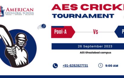 image of AES ghaziabad cricket tournament